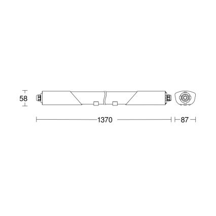 Steinel 078881 - LED Kestävä valo sensorilla RS PRO 5100 SC LED/30W/230V IP66