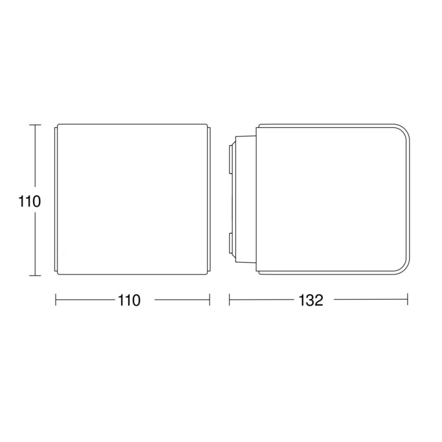 Steinel 079260 - LED Ulkoseinävalaisin L835 C LED/9,1W/230V IP44 antrasiitti