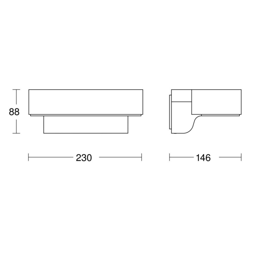 Steinel 079291- LED ulkoseinävalaisin L800C LED/7,5W/230V IP44 antrasiitti