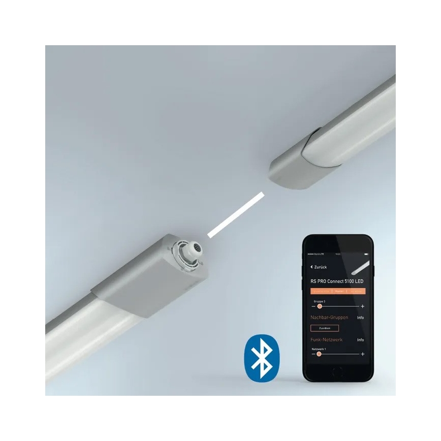 Steinel 079338-LED Kestävä valo sensorilla RS PRO5150 SC 5C 42W/230V IP66