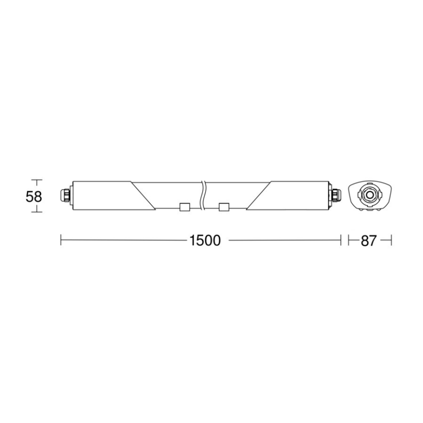 Steinel 079338-LED Kestävä valo sensorilla RS PRO5150 SC 5C 42W/230V IP66