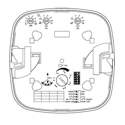 Steinel 079376 - Läsnäolotunnistin IR Quattro HD 24m DALI-2 APC valkoinen