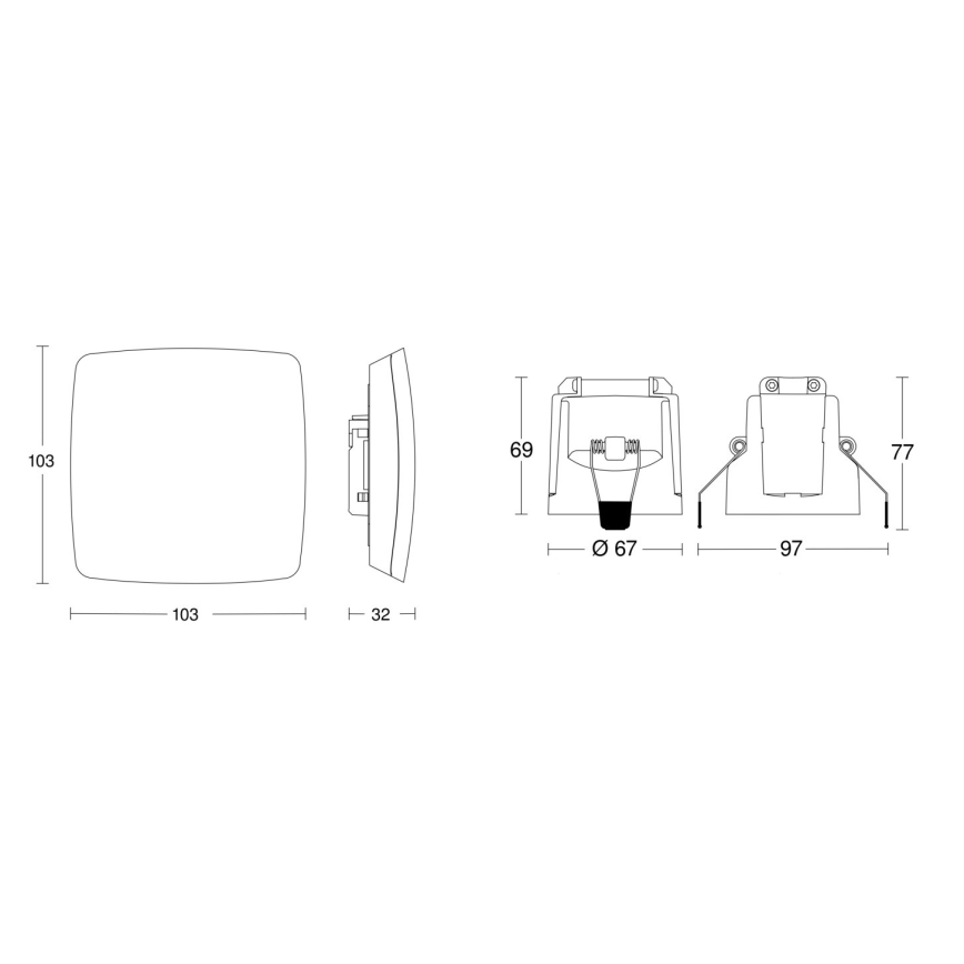 Steinel 079451 - Läsnäolotunnistin TRUE PRESENCE KNX valkoinen