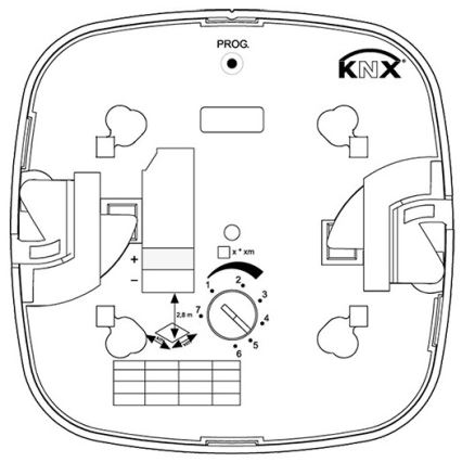 Steinel 079536 - Läsnäolotunnistin HF 360 KNX valkoinen