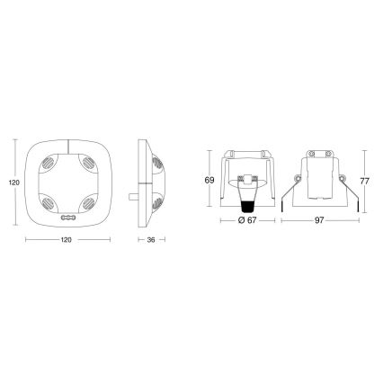 Steinel 079581 - Läsnäolotunnistin DualTech KNX valkoinen