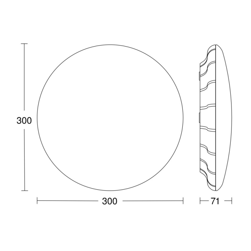 Steinel 081096 - LED-kattovalaisin anturilla RS PRO S10 SC LED/9,1W/230V 3000K