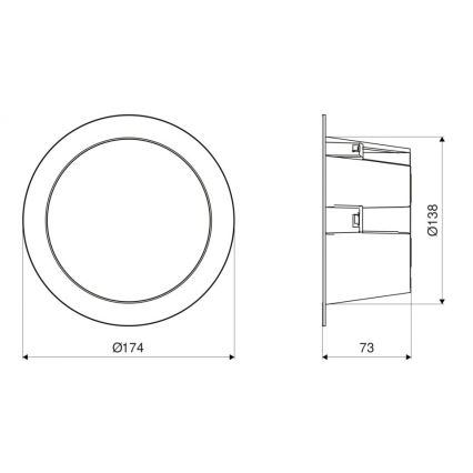 Steinel 084998 - LED Himmennettävä ulko riippuva kattovalaisin anturilla RS PRO DL 150 SC LED/10,8W/230V 3000/4000/5700K IP54