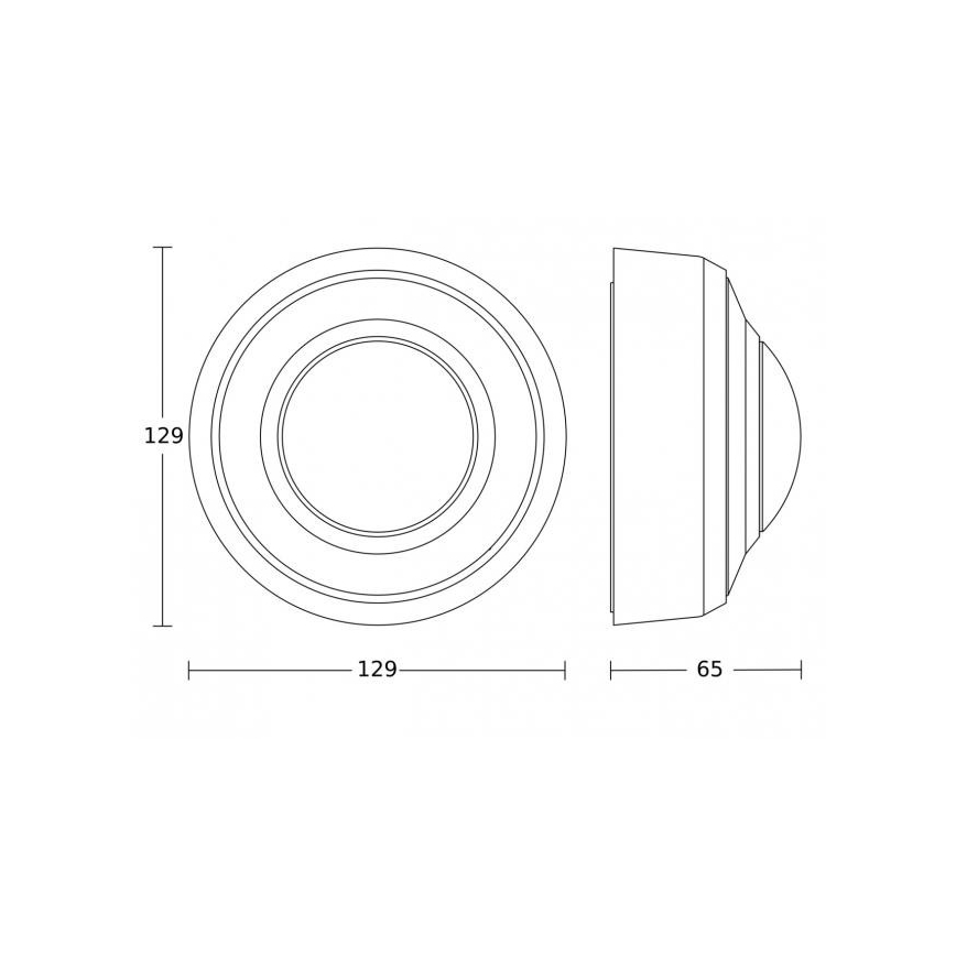 Steinel 087791 - Ulkosensoriliikeilmaisin MD-8 ECO COM1 360° IP54 valkoinen