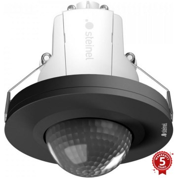 Steinel 087845 - Liiketunnistin upotettu läsnäolotunnistimella PD-24 ECO COM1 360° musta
