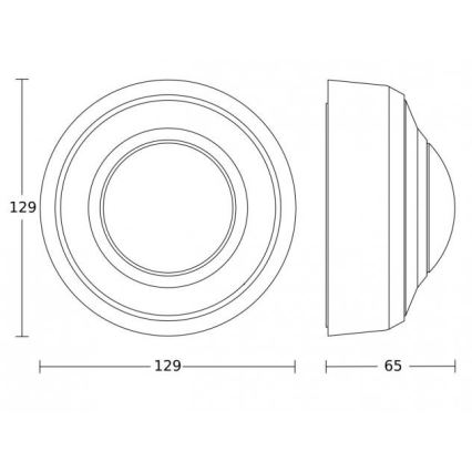 Steinel 088156 - Ulkoliikennanturi läsnäolotunnistimella PD-8 ECO DALI-2 360° IP54 valkoinen