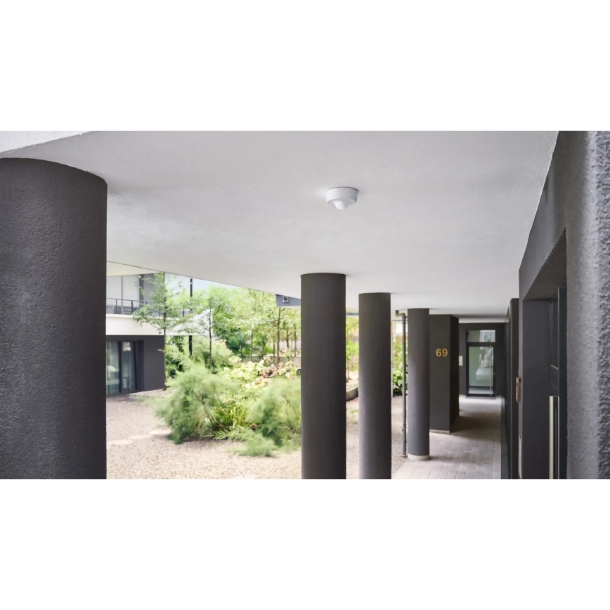 Steinel 088231 - Ulkoliikennanturi läsnäolotunnistimella PD-24 ECO DALI-2 360° IP54 valkoinen