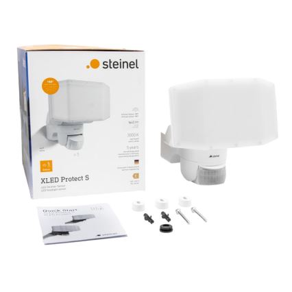 Steinel 089894 - LED-valonheitin anturilla XLED PROTECT LED/14,3W/230V 3000K IP54 valkoinen