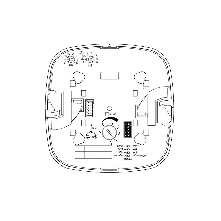 Steinel 590703 - Läsnäolotunnistin Dual HF COM1 valkoinen
