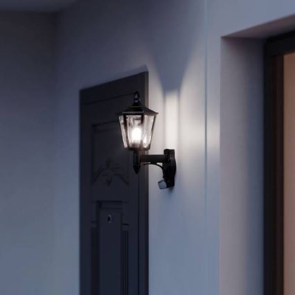 Steinel 617813 - Ulkoseinävalaisin anturilla L 15 1xE27 / 60W / 230V IP44