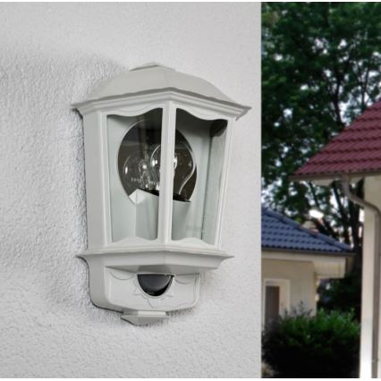 Steinel 644512 - Ulkoseinävalaisin anturilla L 190 S 1xE27/100W/230V IP44