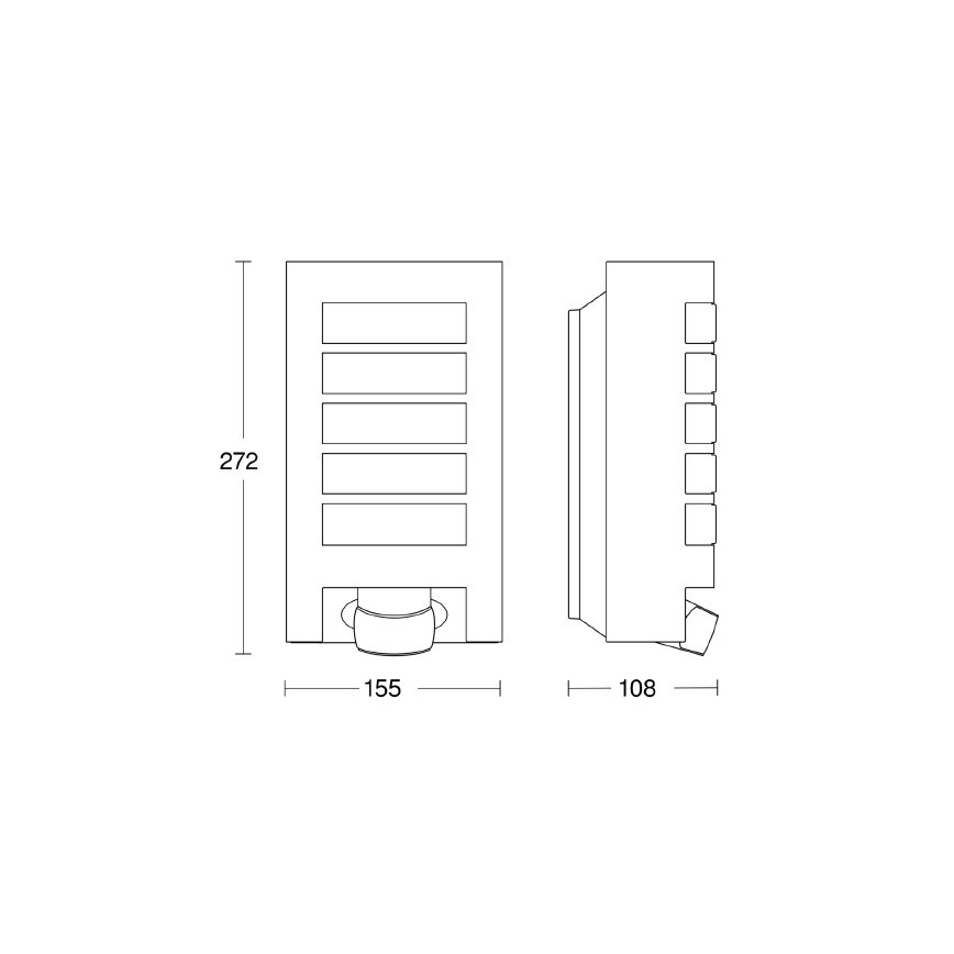 STEINEL 657819 - Ulkovalo anturilla L12 1xE27/60W/230V IP44