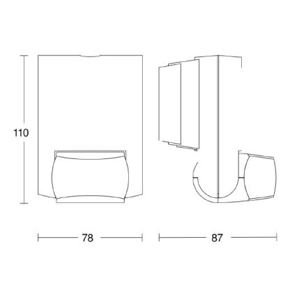 STEINEL 660314 - Infrapuna-anturi ulkotiloihin IS 130-2 valkoinen IP54