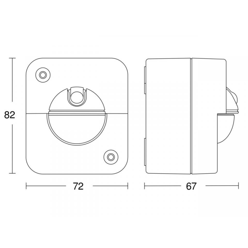 STEINEL 66048 - Infrapuna-anturi ulkotiloihin IR 180 AP 180° IP54 valkoinen