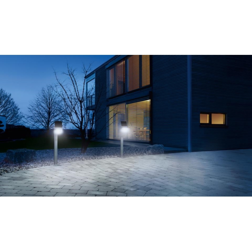 STEINEL 671211 - Solar sensori LED-valonheitin XSolar GL-S 0,5W/LED hopea IP44 2500 mAh