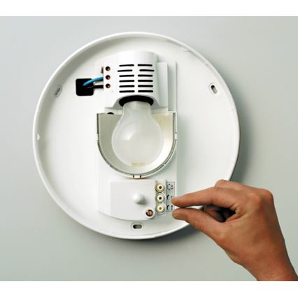 STEINEL 738013-RS 16L - Ulkokattovalo anturilla 1xE27/60W/230V IP44