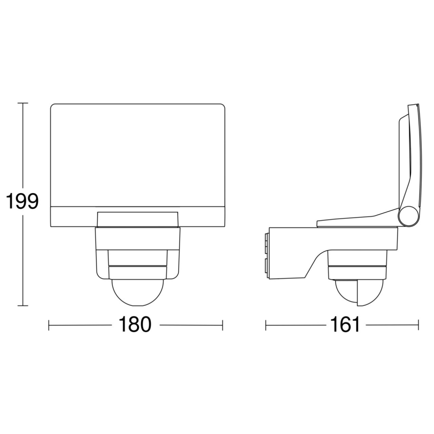STEINEL 82093 - LED-valonheitin anturilla XLED PROTECT LED/13,6W/230V IP44 valkoinen