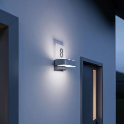 STEINEL 87579 - LED-talonumero anturilla L 820 SC LED/9,8W/230V IP44