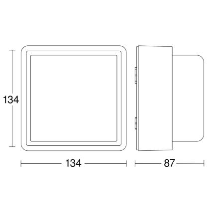 Steinel - Himmennettävä LED-seinävalaisin L 845 C LED/9W/230V IP44 antrasiitti
