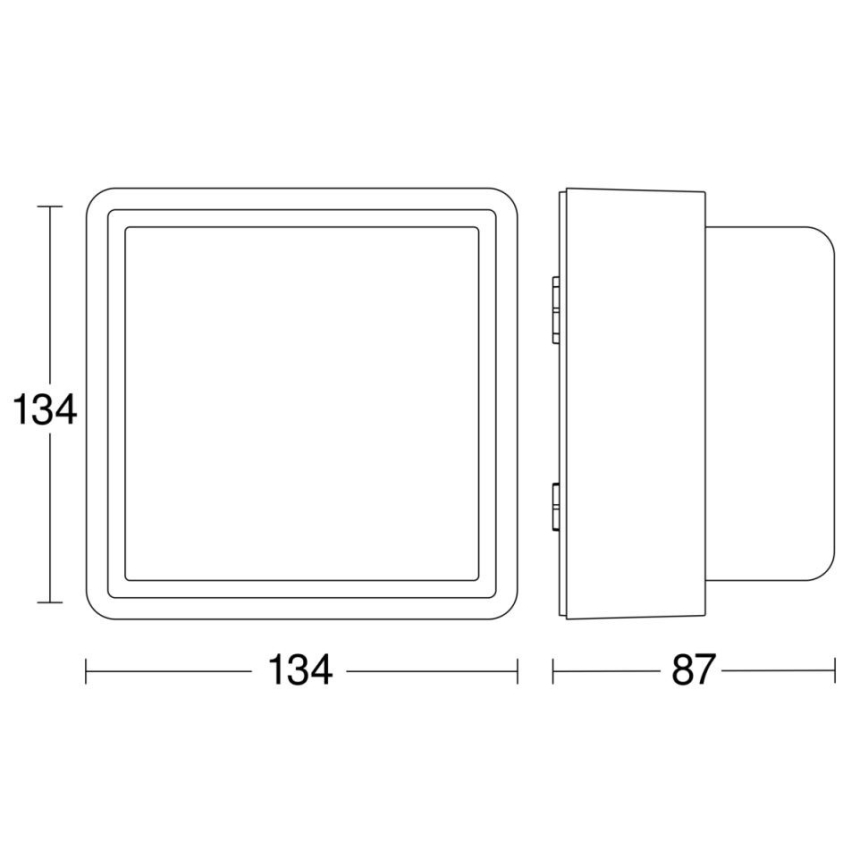 Steinel - Himmennettävä LED-seinävalaisin L 845 C LED/9W/230V IP44 antrasiitti