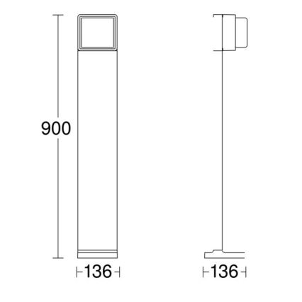 Steinel 078683 - LED Himmennettävä ulkovalaisin anturilla GL 85 SC 900 LED/9W/230V IP44