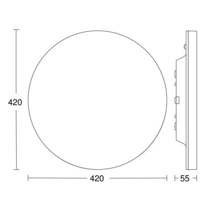 Steinel 067762 - Himmennettävä LED-kattovalaisin anturilla RS PRO R30 plus SC 23,7W/230V 4000K IP40