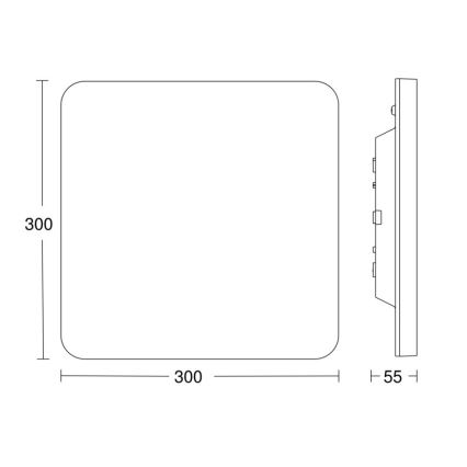 Steinel - Himmennettävä LED-kattovalaisin anturilla RSPROR20BASICQ 15,3W/230V IP40 4000K