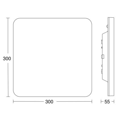 Steinel 067731- Himmennettävä LED-kattovalaisin anturilla RS PRO R20 PLUS 15,86W/230V IP40 4000K