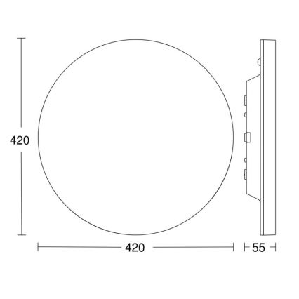 Steinel - Himmennettävä LED-kattovalaisin anturilla RSPROR30QBASICSC 23,26W/230V IP40 4000K