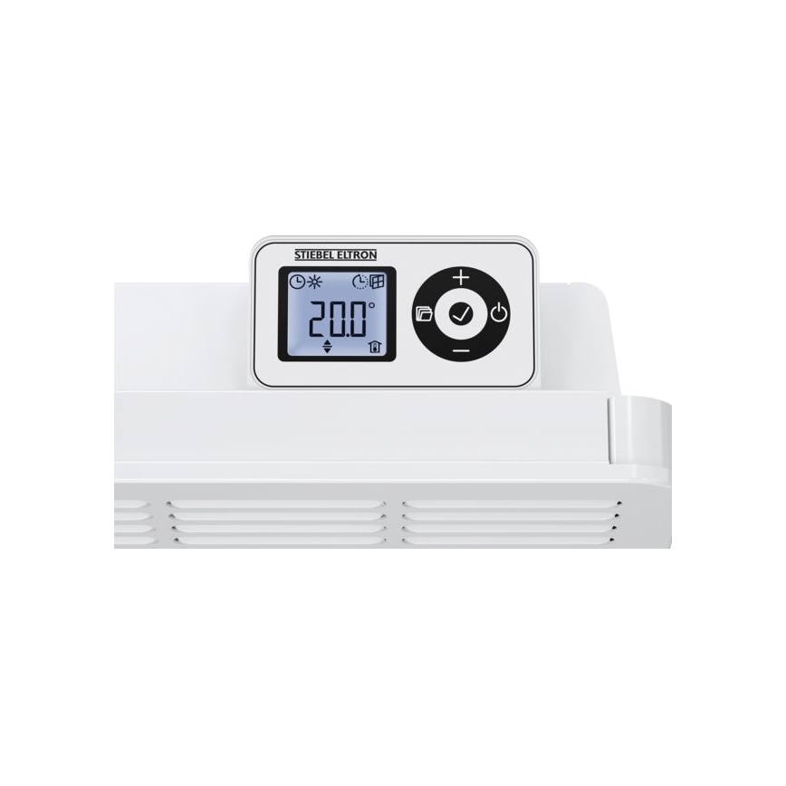 Stiebel Eltron - Seinäkonvektori LCD-näytöllä ja elektronisella termostaatilla 2000W/230V IP24