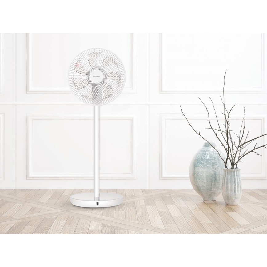 Stylies - Jalustatuuletin TUKAN 25W/230V 60 cm valkoinen