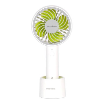 Stylies - Ladattava käsituuletin LACERTA 4W/5V 2500 mAh valkoinen