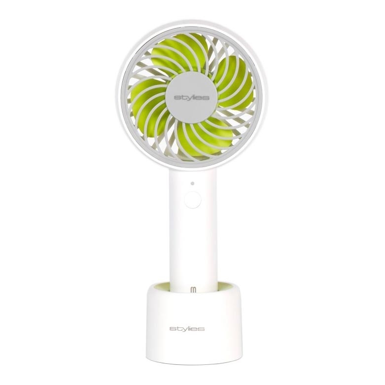 Stylies - Ladattava käsituuletin LACERTA 4W/5V 2500 mAh valkoinen