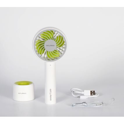 Stylies - Ladattava käsituuletin LACERTA 4W/5V 2500 mAh valkoinen