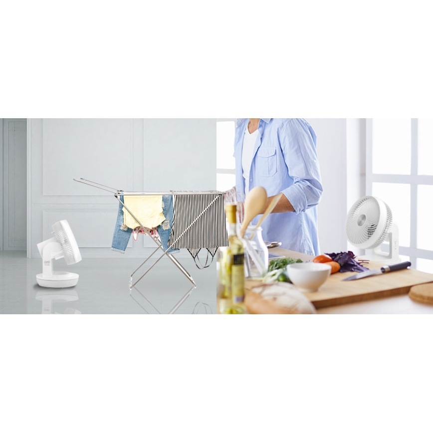 Stylies - Pöytätuuletin TARA 45W/230V valkoinen