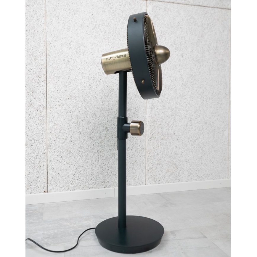Stylies - URANUS jalallinen tuuletin 35W/230V 94 cm musta