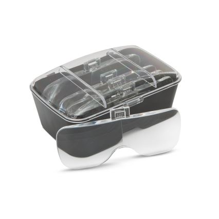 Suurennuslasi otsalle LED-valolla 3xAAA + linssisarja