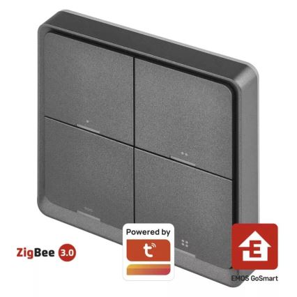 Switch 4-painike GoSmart Tuya musta