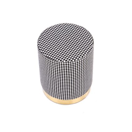 Tabouret ARUNA halkaisija 36 cm valkoinen/musta/kulta