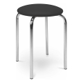 Tabouret CHICO 47x41 cm musta/kiiltävä kromi