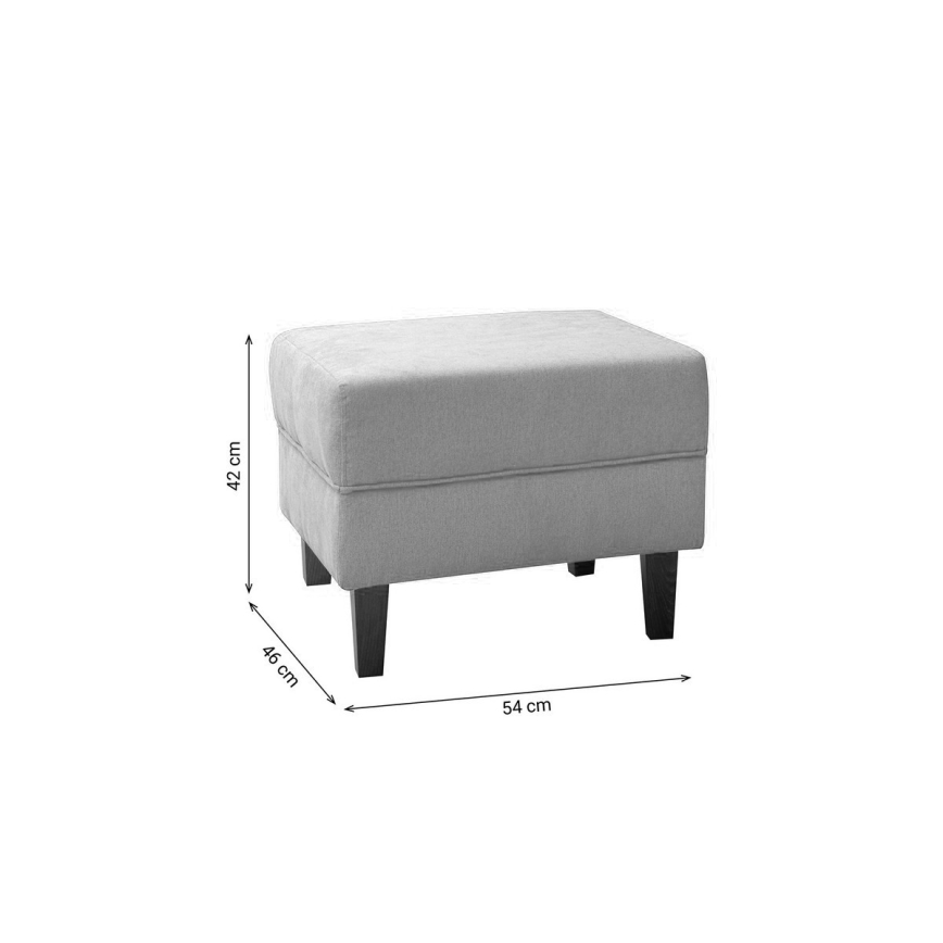 Tabouret GALA 42x54 cm tummanruskea