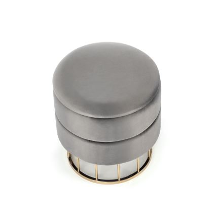 Tabouret MINTY halkaisija 37 cm harmaa/kulta