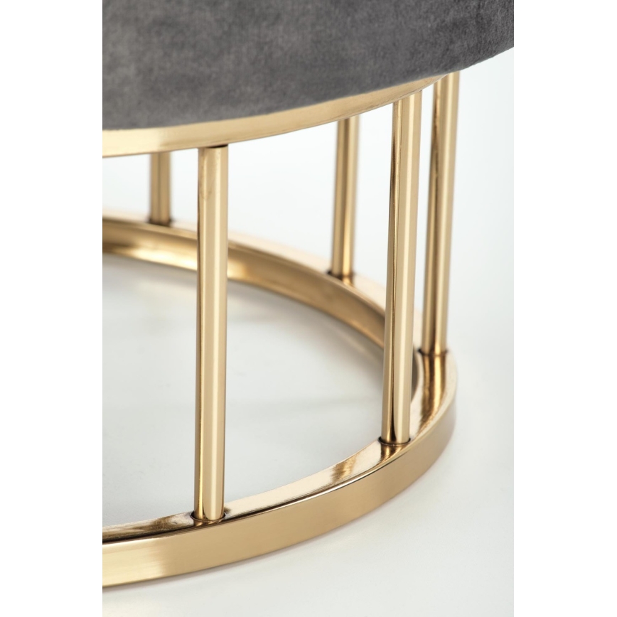 Tabouret MINTY halkaisija 37 cm harmaa/kulta