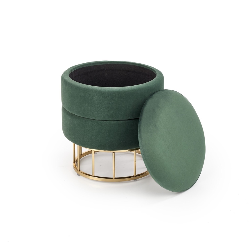 Tabouret MINTY halkaisija 37 cm vihreä/kulta