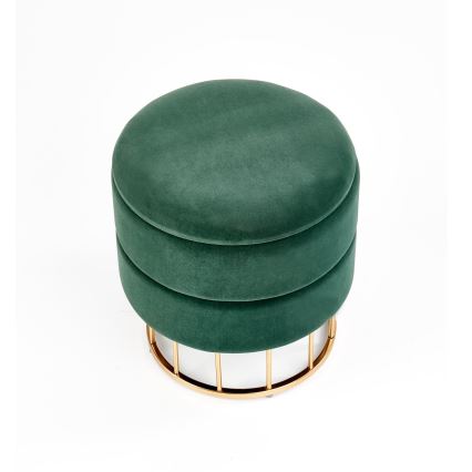 Tabouret MINTY halkaisija 37 cm vihreä/kulta