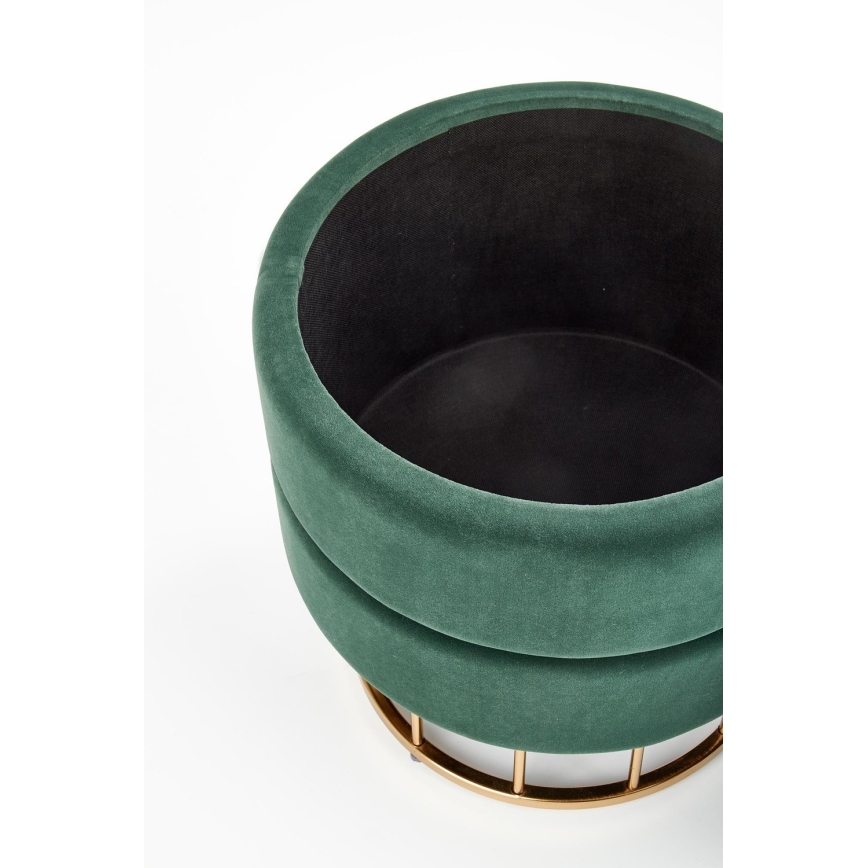 Tabouret MINTY halkaisija 37 cm vihreä/kulta